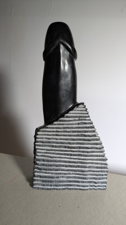 Sculptuur getiteld "Phalus" door Tahir Gavrilovic, Origineel Kunstwerk, Steen