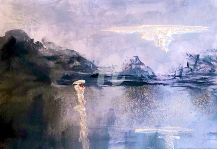 Painting titled "Early Morning at th…" by Nicole Cecil B, Original Artwork, Acrylic