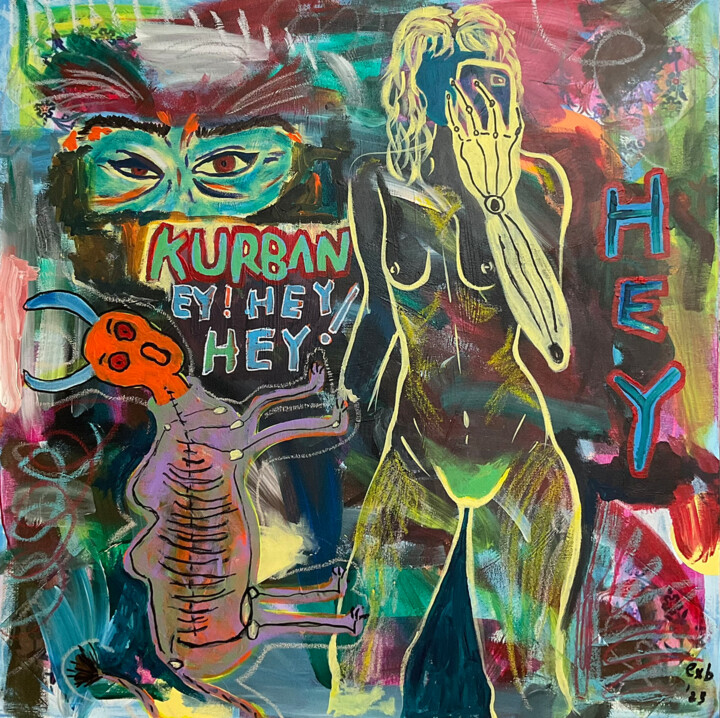 Victim 绘画, 19.7x19.7 in