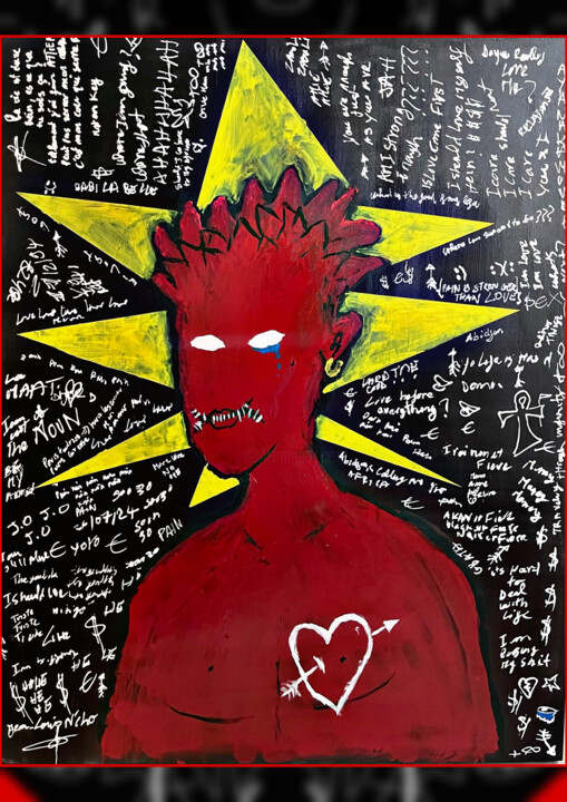 DISPERSED THOUGHTS - Lost feeling 绘画, 35.4x27.6 in