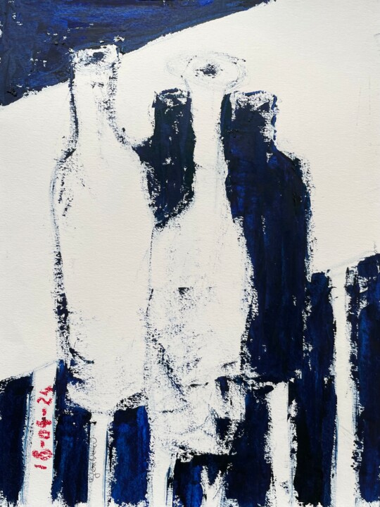 绘画 标题为“Alcools-2” 由Dominique Gentreau, 原创艺术品, 油