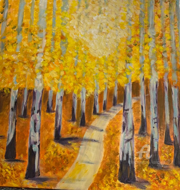 Chemin ombragé 绘画, 23.6x23.6 in