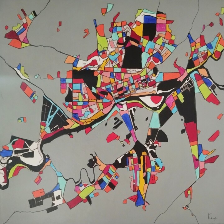 Cosmopolis Tablo, 15,8x15,8 in