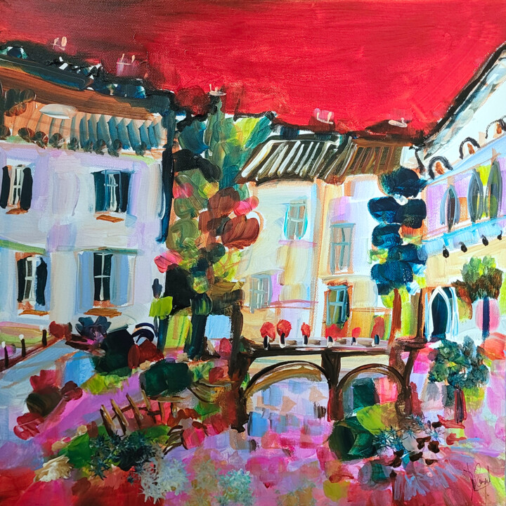 Peinture intitulée "Douce nature d'être" par Muriel Cayet, Œuvre d'art originale, Acrylique Monté sur Châssis en bois