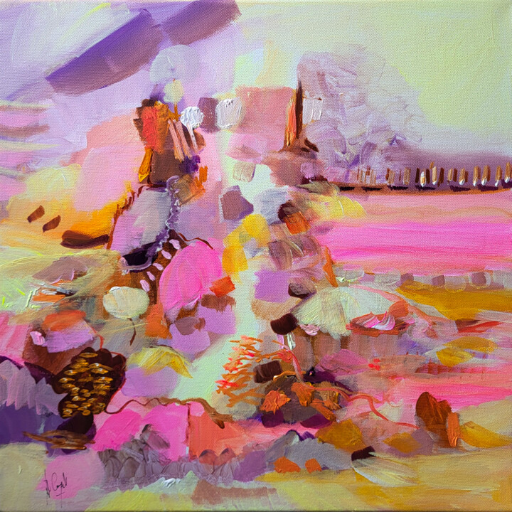 Tout aussi envoûtant que la gratitude 绘画, 15.8x15.8 in