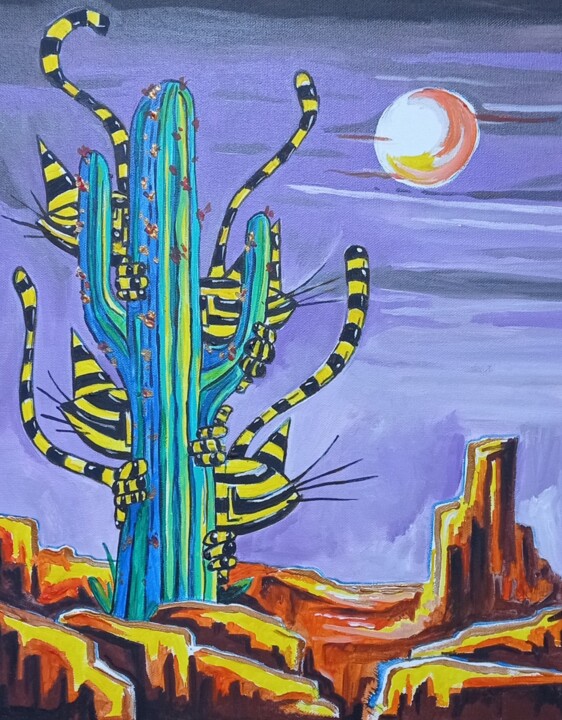 Schilderij getiteld "Les Chalton (II)" door Jsroosenys, Origineel Kunstwerk, Acryl Gemonteerd op Houten paneel