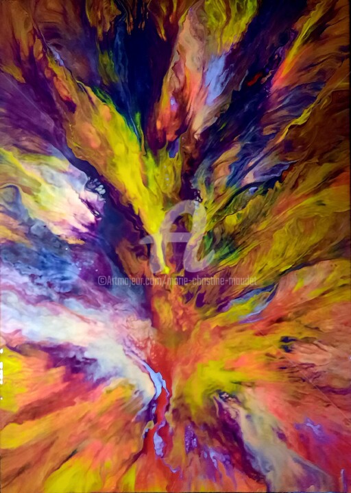 Peinture intitulée "Acrylique sur toile…" par Marie-Christine Maudet, Œuvre d'art originale, Acrylique Monté sur Châssis en…