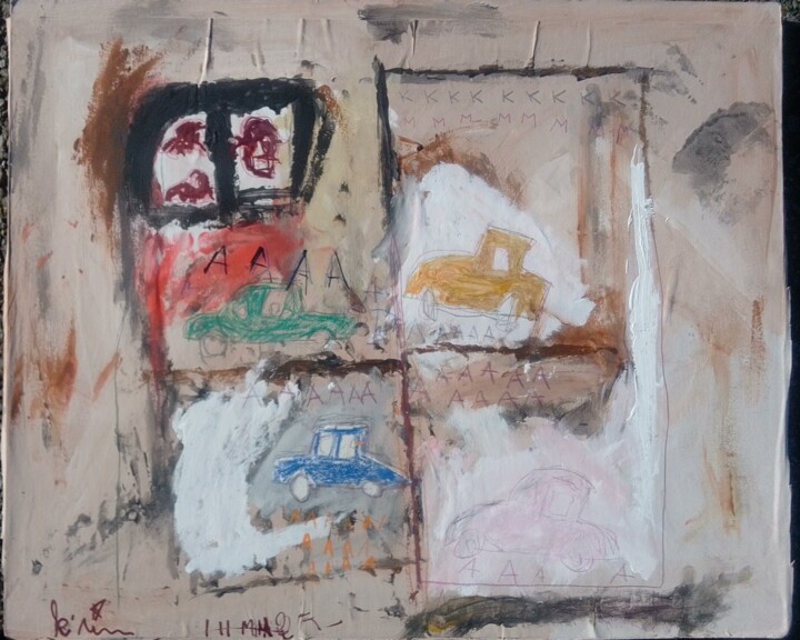 Colors cars 미술작품, 18.9x23.2 in