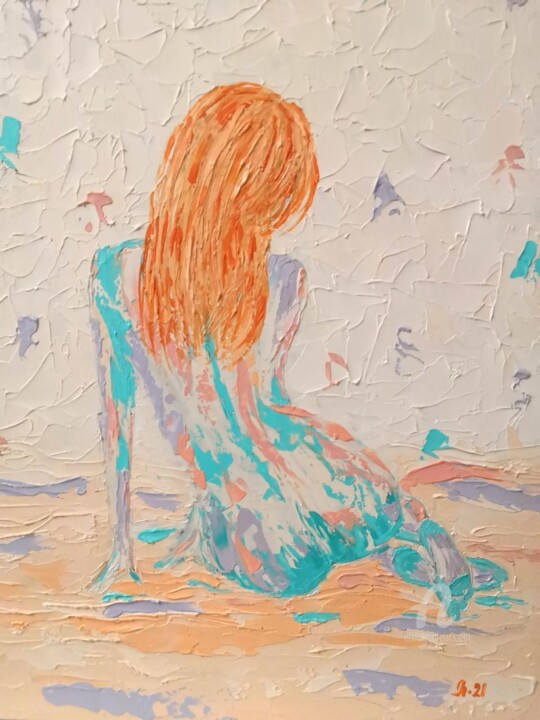 Girl-3 绘画, 15.8x11.8 in