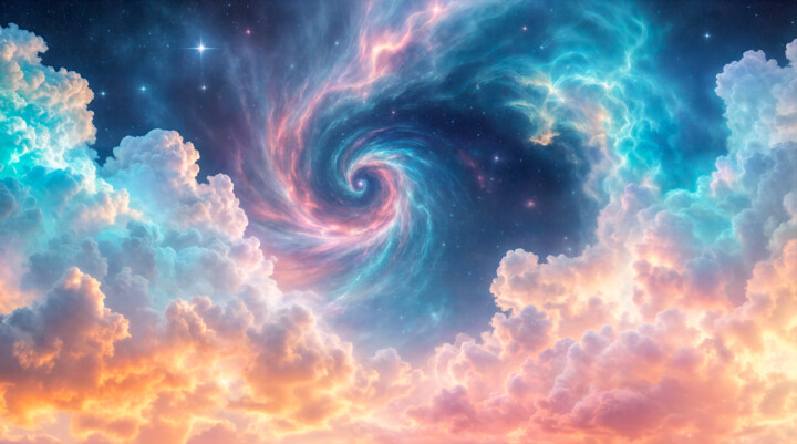 Digital Arts titled "Tourbillon" by Cyril Comtat, Original Artwork, AI generated image