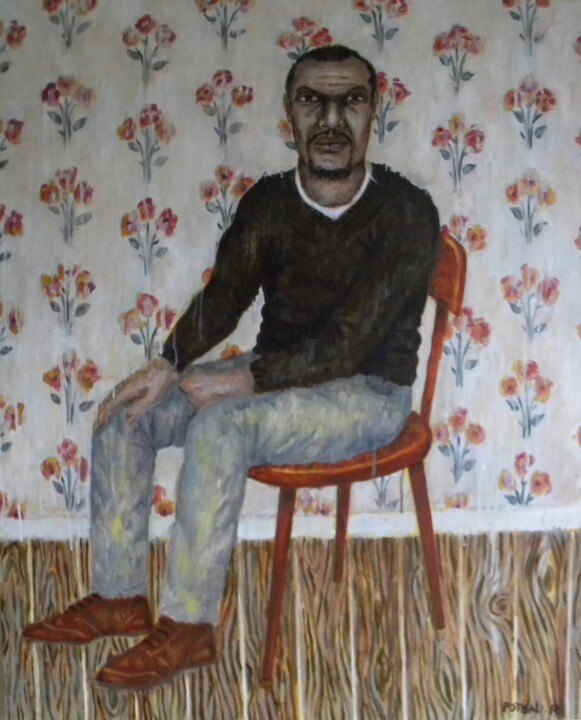 tentative d'autoportrait 3 绘画, 36.2x28.7 in