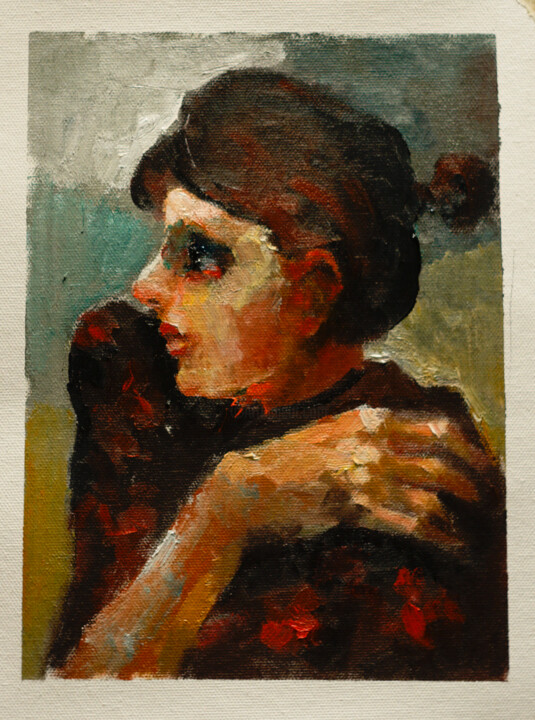 绘画,  9.1x6.7 in 