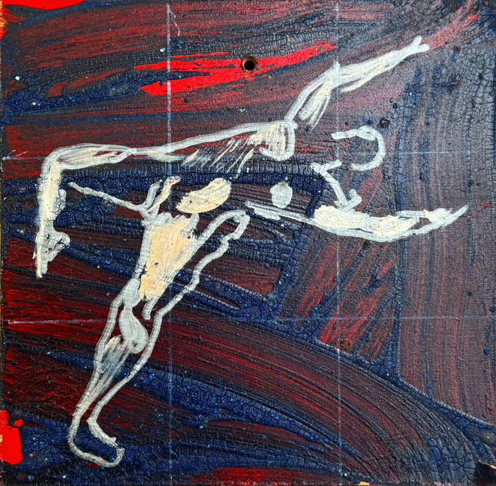Dancer #7 绘画, 6x6 in