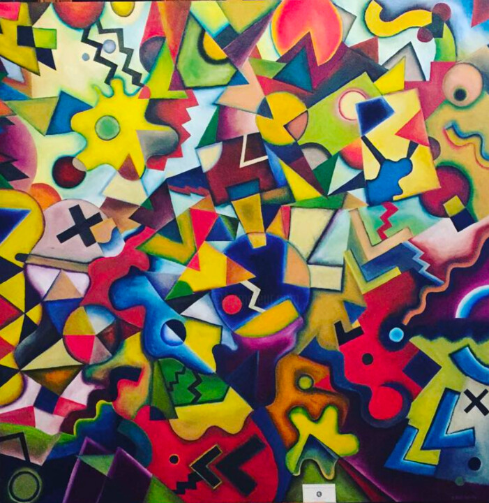 Schilderij,  39,4x39,4 in 