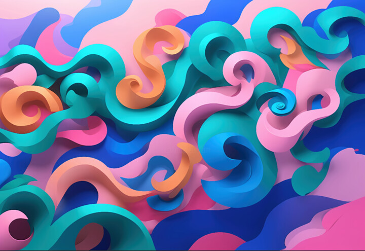 Flex-Volutes - OC59 Dijital Sanat, 23,6x31,5 in