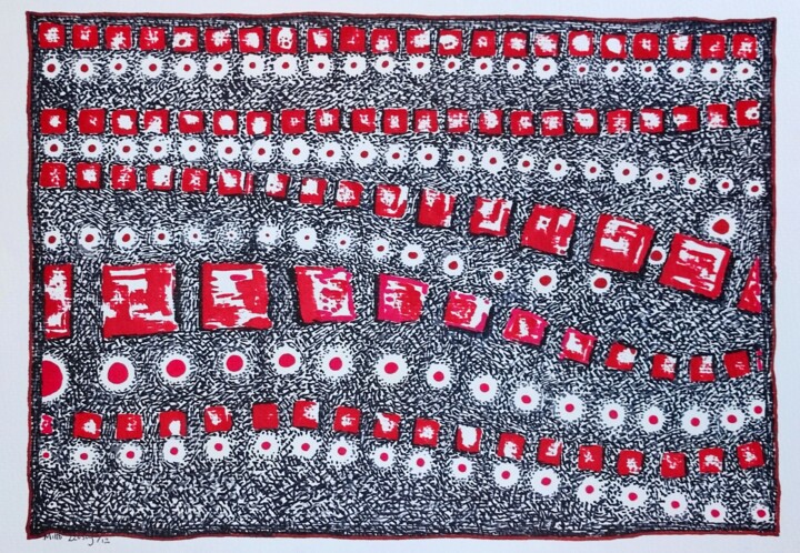 图画 标题为“Not for individuals…” 由Milto Sideris, 原创艺术品, 标记