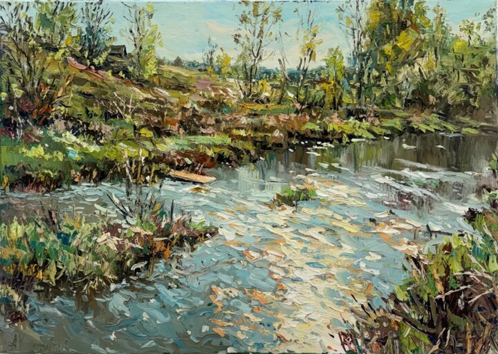 Spring lights Pittura, 19,7x27,6 in