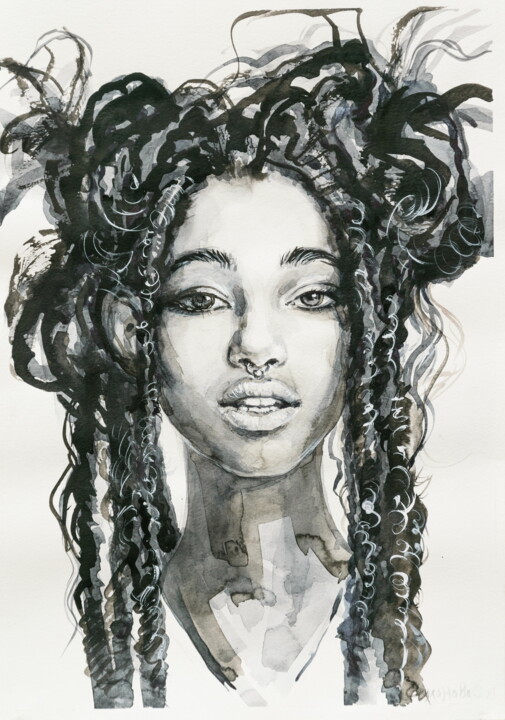 Tekening,  16,5x11,8 in 