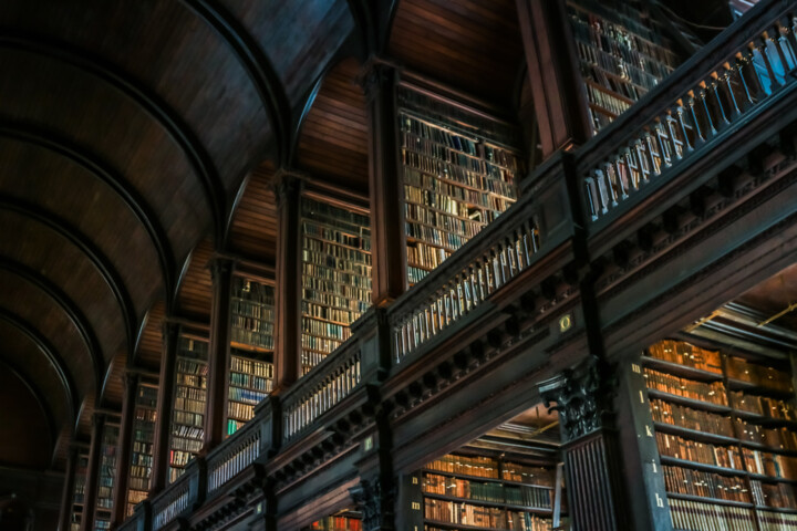 Photography titled "Old Library Trinity…" by Frederic Bos, Original Artwork, Digital Photography