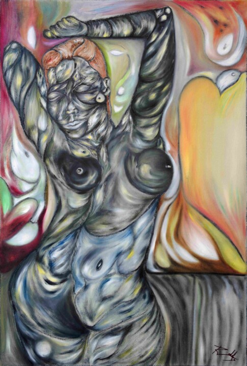 Female Figure. 绘画, 36.5x24.5 in