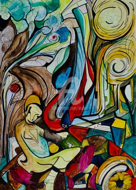 Un songe 图画, 23.6x16.5 in