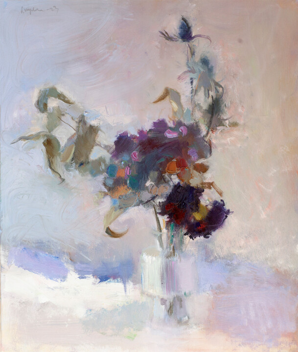In blue tones 绘画, 23.6x19.7 in