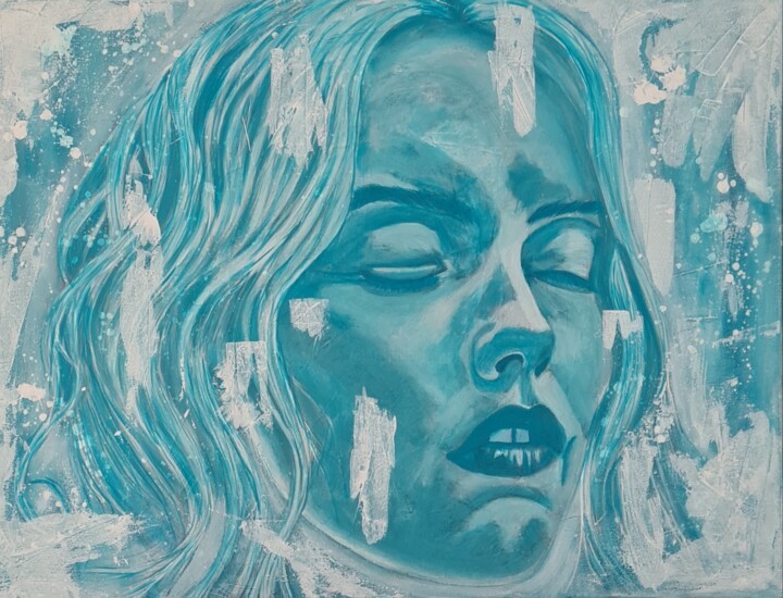 Femme de glace 绘画, 23.6x31.5 in