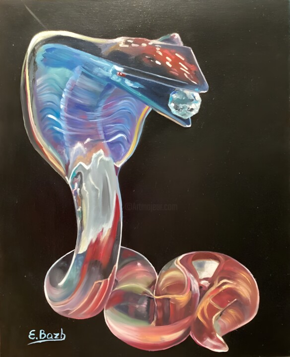 Schilderij getiteld "Frozen in Motion" door Eva Bazhenova, Origineel Kunstwerk, Olie