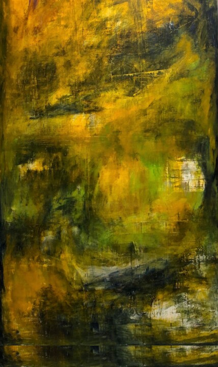 Peinture intitulée "Paysage 2" par Briga, Œuvre d'art originale, Acrylique Monté sur Châssis en bois