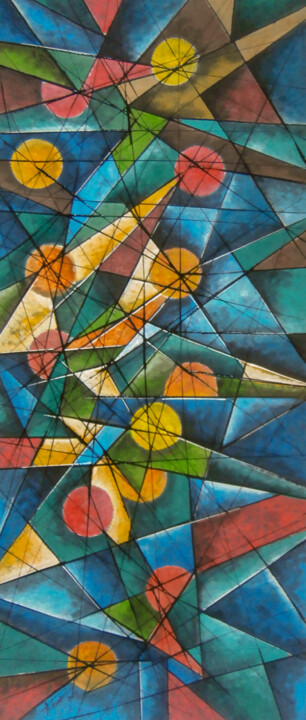 Novos tempos-FEV01 绘画, 55.1x23.6 in