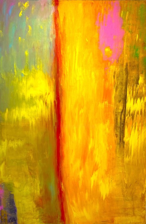 Peinture intitulée "Couleurs 1" par Briga, Œuvre d'art originale, Acrylique Monté sur Châssis en bois