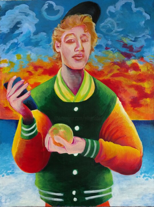 Lost Bro (2) 绘画, 40x30 in