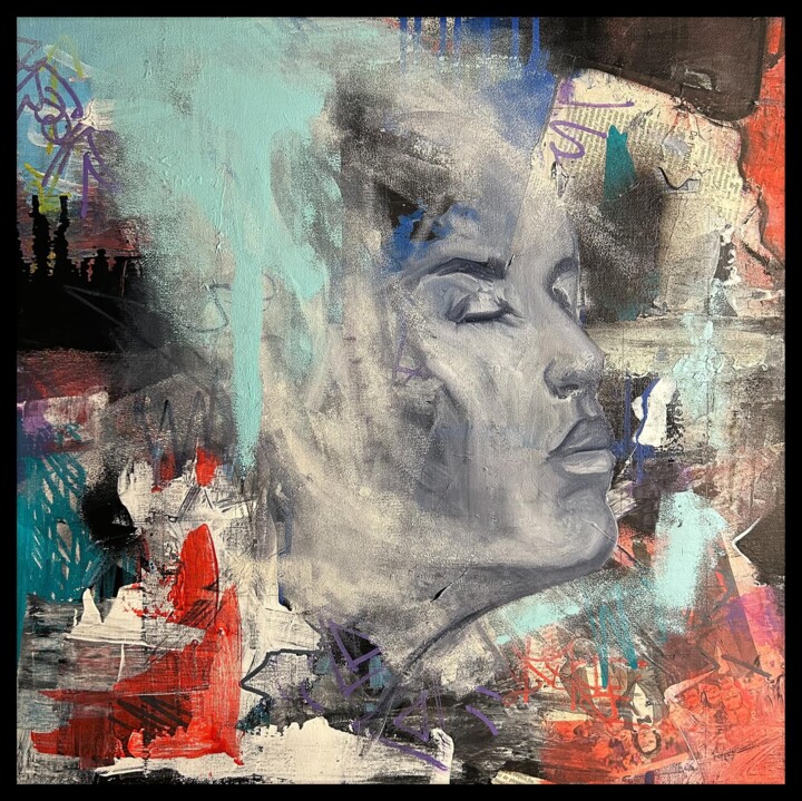 绘画,  19.7x19.7 in 