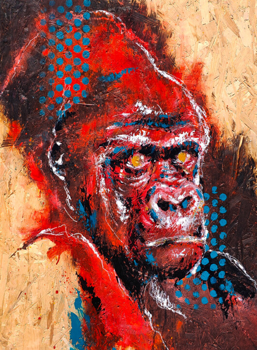 Mémoire sauvage 绘画, 33.1x23.6 in