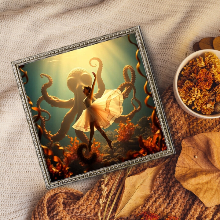 Trabalho apresentado emoldurado