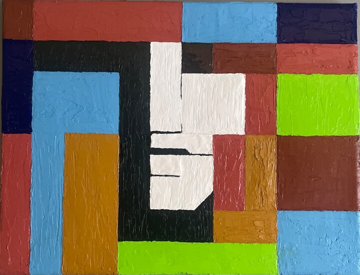 Peinture intitulée "Émotion cachée" par Willyam Martin, Œuvre d'art originale, Huile Monté sur Châssis en bois