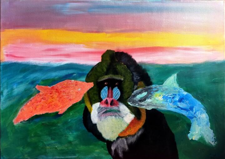 绘画,  19.7x27.6 in 
