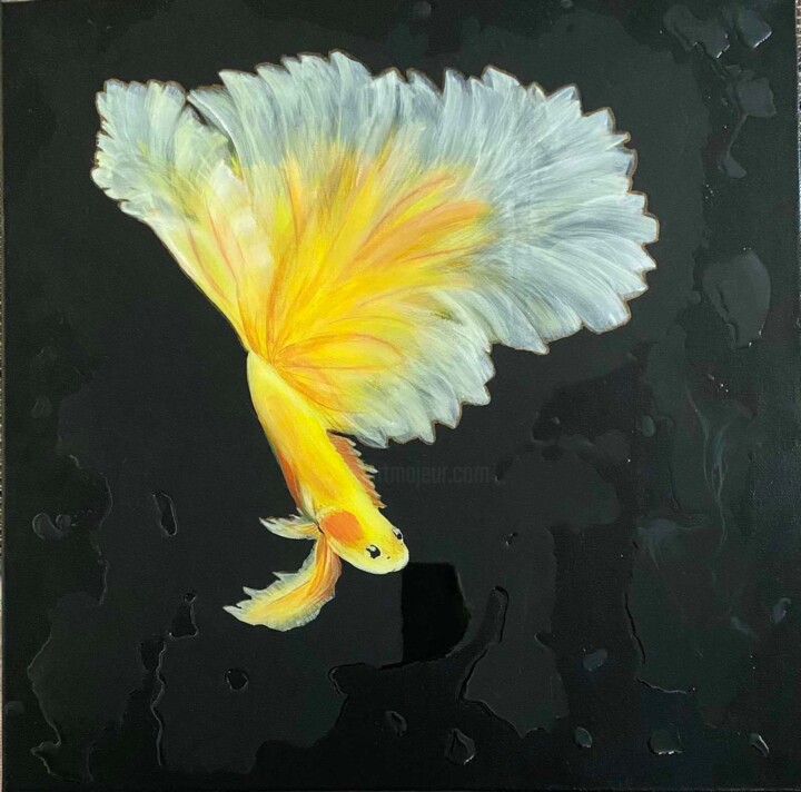 Золотая рыбка 绘画, 19.7x19.7 in