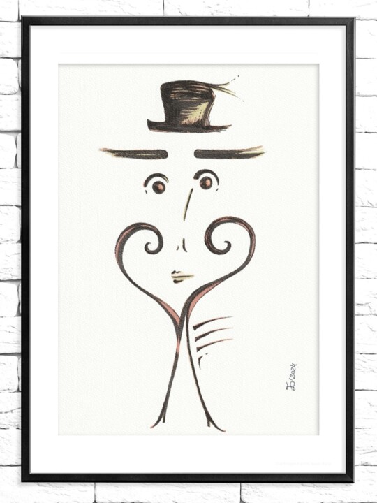 ...in-a-bowler-hat 图画, 11.7x8.3 in