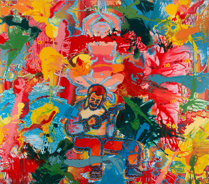 She will always be among his melodies 绘画, 59.1x66.9 in