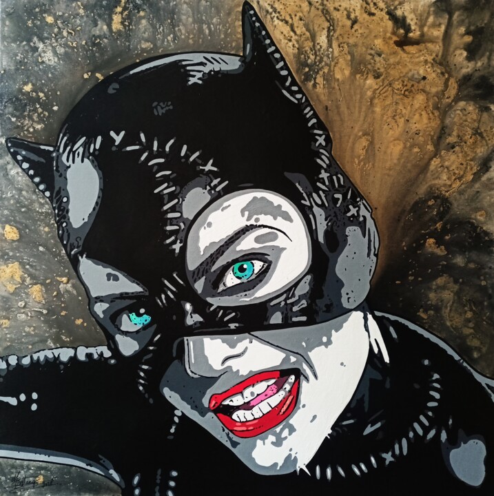 CATWOMAN 2.0 Pittura, 31,5x31,5 in