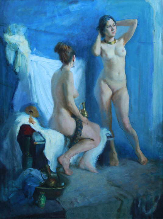 Morning Peinture, 55,1x41,3 in