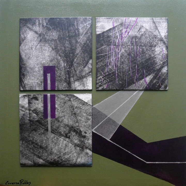 Bosque. Serie Estructuras fugadas Pittura, 15,8x15,8 in