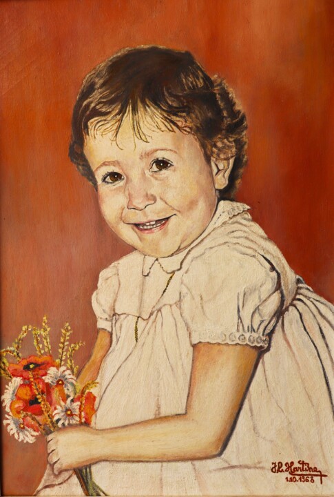 Les 4 ans de Flo Картина, 21,7x15 in