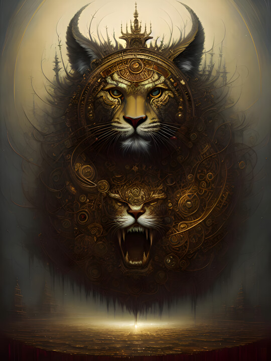 Lion protection 数字艺术