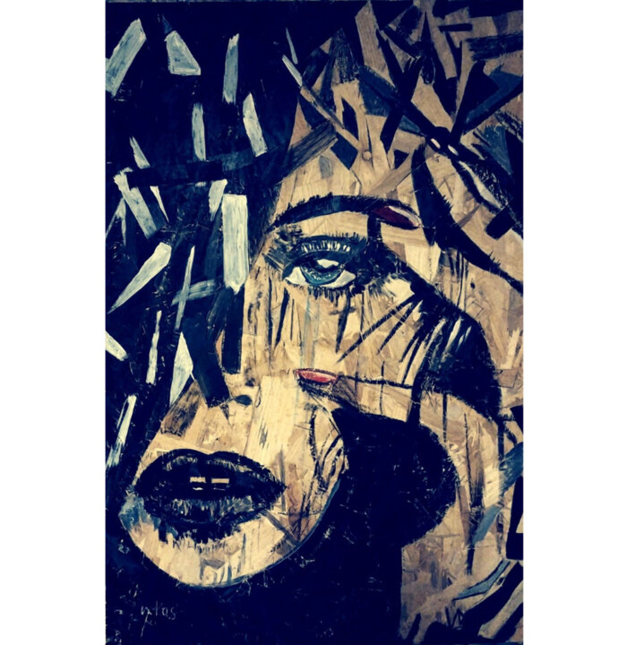 MOTS DE TETE 绘画, 39.4x26 in