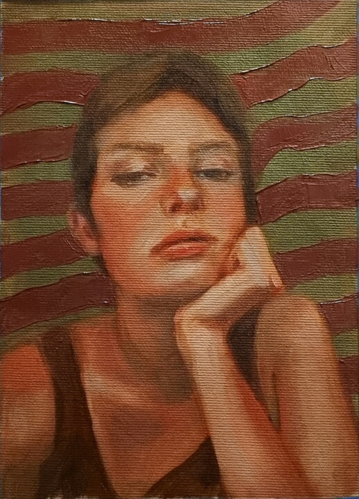 Female portrait 0225-01 绘画, 8.3x5.9 in