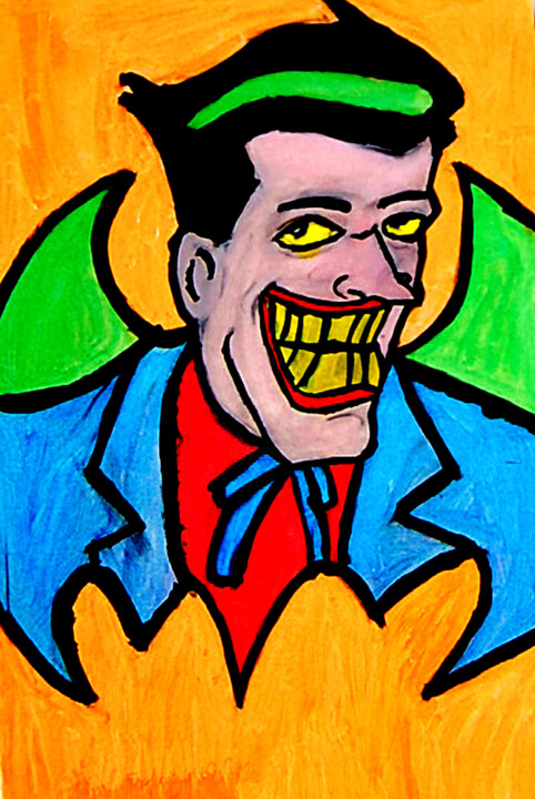 joker 绘画, 7.9x3.9 in