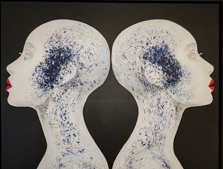 Duo feminin 绘画, 31.5x39.4 in