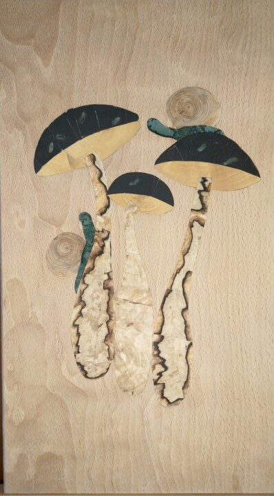 Escargot et champignon 001 雕塑, 14.2x8.1 in